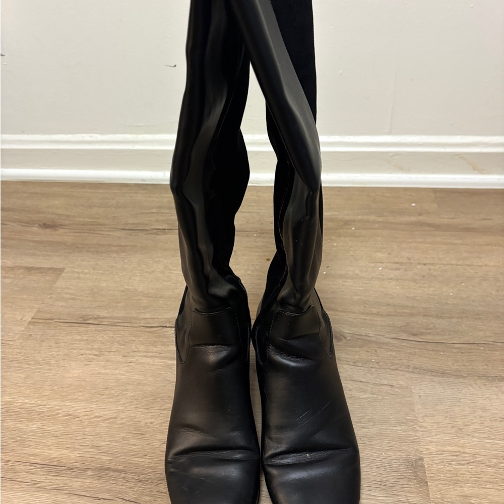 Coach Black Over-the-Knee Stretch Boots